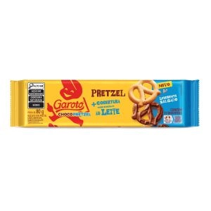 Biscoito Garoto Choco Pretzel Chocolate Ao Leite 80g