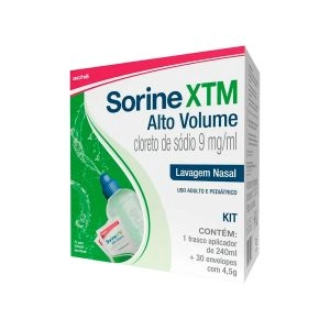 Sorine Xtm Alto Volume Lavagem Nasal 30 Envelopes + Frasco Aplicador 240ml Aché