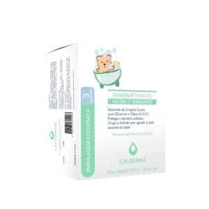 Sabonete Em Barra Gh Derma Sensiskin Infantil Neutro E Hidratante 3 Unidades 100g Cada