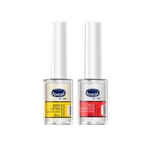 Kit Ideal Micoprotex Base Cetim Silicone 9ml + Óleo De Melaleuca 9ml