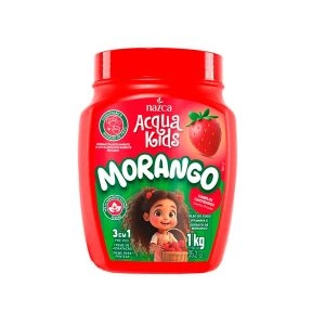 Creme Para Pentear 3 Em 1 Nazca Acqua Kids Morango 1kg
