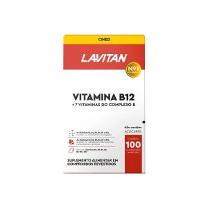Suplemento Alimentar Vitamina B12 + 7 Vitaminas Do Complexo B 100 Comprimidos Cimed Lavitan