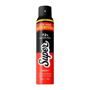 Desodorante Antitranspirante Aerosol Cimed Super Energy 72h 250ml