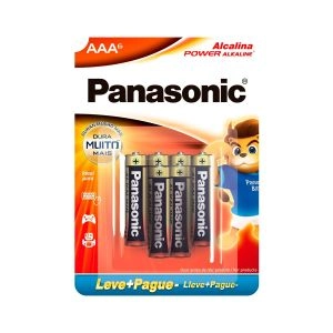 Pilha Panasonic Alcalina Power Aaa 6 Unidades