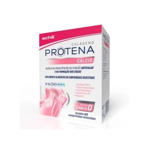 Suplemento Alimentar Colágeno Protena Calcio 60 Comprimidos Revestidos Aché