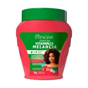 Inoar Creme De Tratamento 4 Em 1 Poder Das Vitaminas Melancia 1kg
