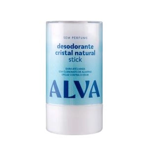 Alva Desodorante Cristal Stick Vegano Sem Perfume 120g