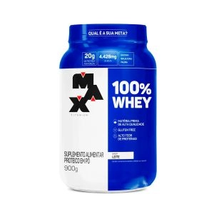100% Whey Max Titanium Leite 900g