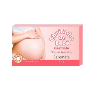 Sabonete Cheirinho De Bebê Gestante Óleo De Amêndoas 130g