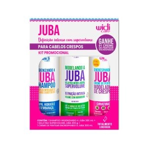 Kit Widi Care Juba Crespos Shampoo Higienizando A Juba + Gelatina Super Volume Juba 300g + Creme De Pentear 300ml