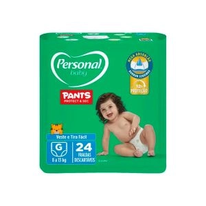 Fraldas Descartáveis Personal Baby Pants G 24 Unidades