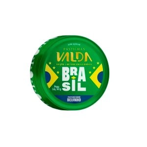 Pastilhas Valda Campeões Brasil Beijinho Sem Açucar Lata 50g