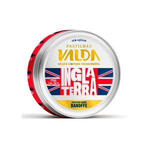 Pastilhas Valda Campeões Inglaterra Banoffe Sem Açúcar Lata 50g