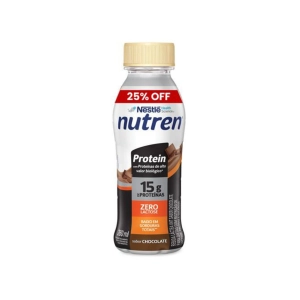 Bebida Láctea Nutren Protein 15g De Proteínas Zero Lactose Chocolate 260ml