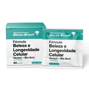 Fórmula Beleza e Longevidade Celular Verisol + Bio Arct  Sabor Limão 60 Sachês