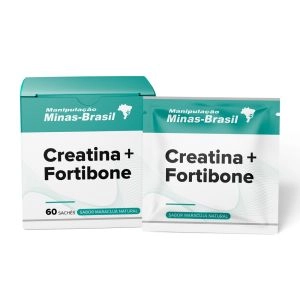 Creatina 3g + Fortibone 3g Sabor Maracujá Natural 60 Sachês