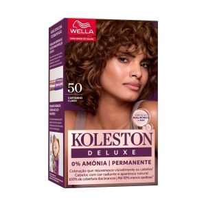 Tinta De Cabelo Permanente Wella Koleston Deluxe 50 Castanho Claro