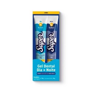Gel Dental Cimed Super Dia E Noite Menta 2 Unidades