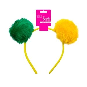 Tiara Para Cabelo Sveda Hair Haja Coração Kids Pompom 1 Unidade