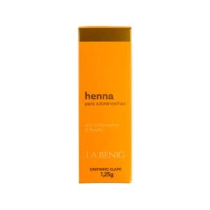 Kit Henna Para Sobrancelhas La Benig Lala Castanho Claro 1,25g