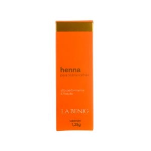 Kit Henna Para Sobrancelhas La Benig Lala Marrom 1,25g
