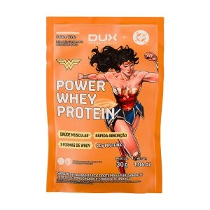 DUX Power Whey Protein DC Mulher Maravilha Golden Triple com 1 Sachê