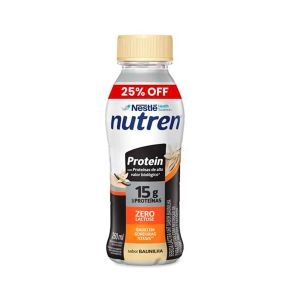 Bebida Láctea Nutren Protein 15g De Proteínas Baunilha 260ml 25% Grátis