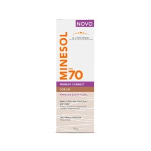Protetor Solar Facial Minesol Pigment Correct Fps70 3.0 40g