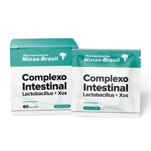 Complexo Intestinal com Lactobacillus + Xos Sabor Limão 60 Sachês