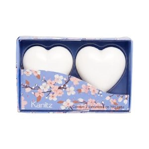 Estojo Sabonete Kanitz Floriss Roses In Bloom Coração 2 Unidades 70g Cada