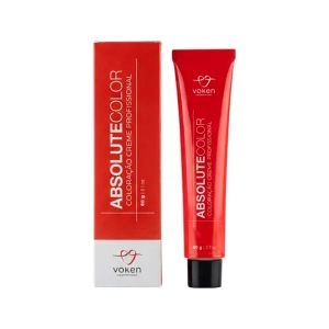 Coloração Creme Profissional Voken Cosméticos Absolute Color 4.0 Castanho Médio 60g