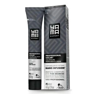 Coloração Permanente Creme yamá Expert Professional Color Nano infusion Louro Extra Claro Cinza Intenso 12.11 60g