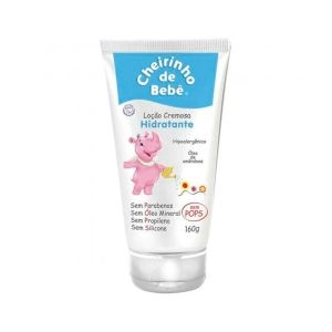 Loção Cremosa Hidratante Cheirinho De Bebê Óleo De Amêndoas 160g
