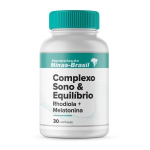 Complexo Sono e Equilíbrio com Rhodiola + Melatonina 30 Cápsulas