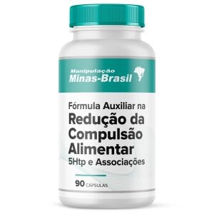 Fórmula Auxiliar na Redução Da Compulsão Alimentar Com 5Htp e Associações 90 Cápsulas