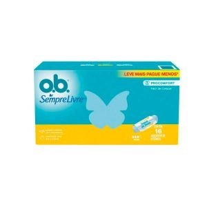 Absorvente Interno O.b. Sempre Livre ProComfort Médio 16 Unidades