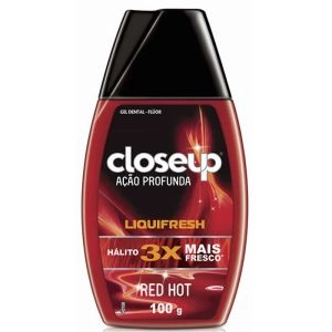 Gel Dental Closeup Ação Profunda Liquifresh Red Hot 100 G
