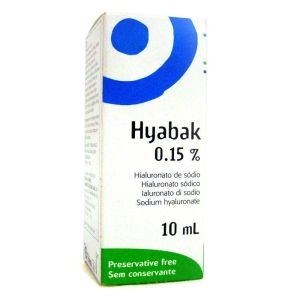 Hyabak 0,15% Solução Oftálmica - Lágrima Artificial com 10 ml