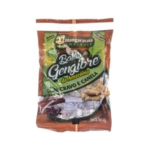 Bala De Gengibre Da Amazônia Cravo E Canela 40g