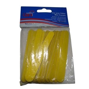 Lixa Para Unhas Mini Com 20 Unidades Canário Ref:454