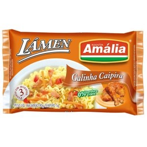 Macarrão Instantâneo Santa Amália Galinha Caipira 80G