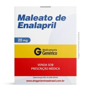 Maleato De  Enalapril 20Mg C/30 Comprimidos Genérico Cimed