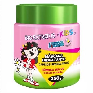 Máscara Hidratante Cabelos Ressecados A Turma do Maluquinho 250g Bio Extratus Kids