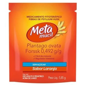 Metamucil Solúvel Sabor Laranja Sachê 5,85G
