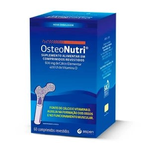 Cálcio 600mg + Vitamina D 400UI Osteonutri 60 Comprimidos