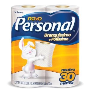 Papel Higiênico Personal Neutro Com 4  Rolos 30 Metros Cada