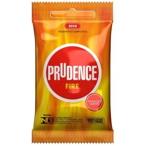 Preservativo Prudence Fire Com 3 Unidades