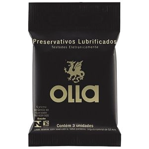 Preservativos Lubrificados Olla Com 3 Unidades