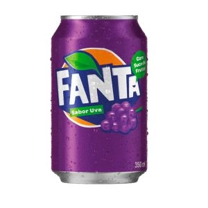 Refrigerante Fanta Uva Lata 350Ml