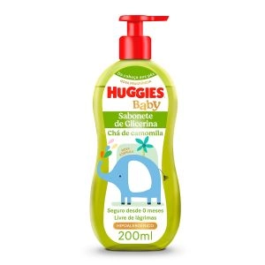 Sabonete Líquido Infantil Huggies Hora de Sonhar Camomila 200ml